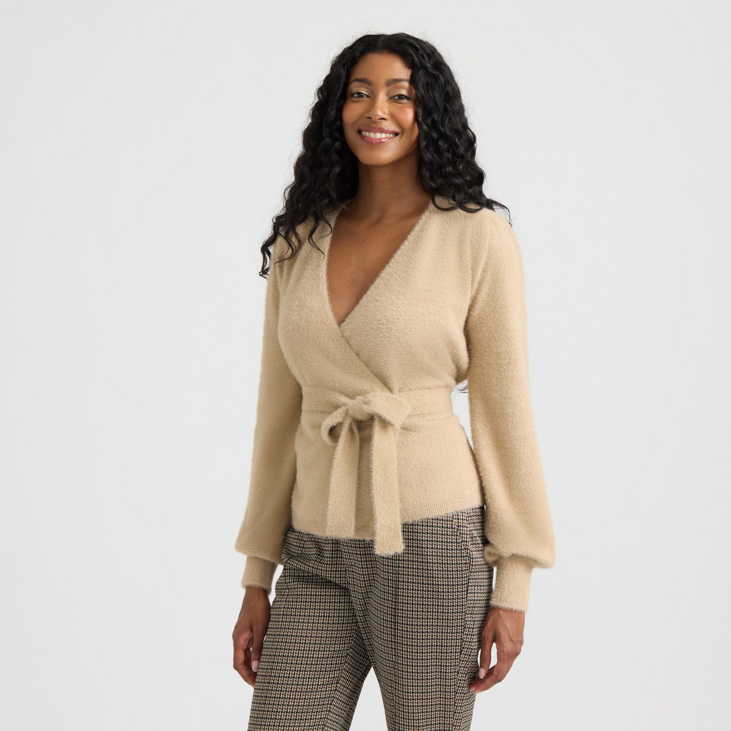 Cardigan à manches bouffantes pour femme Mexx