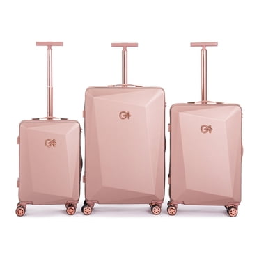 WINGOMART 3-Piece Luggage Set Lightweight Durable PC+ABS Hardside Luggage, Double Spinner Wheels, TSA Lock - 20in/24IN/28in