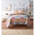thumbnail image 1 of Mainstays Alyssa Pink Quilt Set Twin/XL, 1 of 1