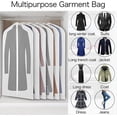thumbnail image 2 of Sac à Vêtements Transparent Housse de Vêtement avec Fermeture Éclair, Housse de Vêtement Veste Manteau Robes Robes de Soirée Costume Protection Housse de Vêtement Étui de Robe Sac de Costume, 2 of 4