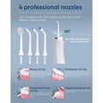 thumbnail image 3 of MySmile LP211 Cordless Advanced Water Flossers for Teeth, 8 Jet Tips-White, 3 of 5