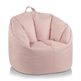 thumbnail image 1 of Bouclair Pink Canvas Bean Bag, 1 of 10