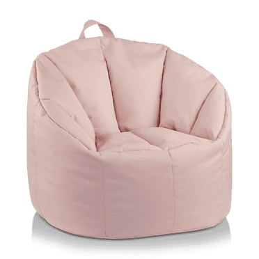 Bouclair Pink Canvas Bean Bag
