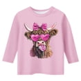 thumbnail image 4 of T-shirt de Mode pour Filles à Manches Raccourcies pour la Saint-Valentin. Rose 110/3 A-4 A, 4 of 4