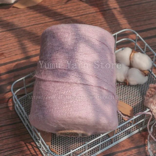 500G/Ball Multicolor Soft Mohair Yarn For Hand Knitting Woollen Acrylic Long Fluffy Crocheting Thread DIY Sweater Fall Winter