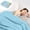 Blue, variant on QTOCIO Cool Feeling Silk Fiber Summer Comforter Summer Cooler Gift Comforter Conditioner Comforter Solid Color