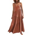 thumbnail image 2 of Lenago Robes Maxi Grande Taille pour Femmes 2023 Robe d'Été Décontractée Ample à Bretelles Plage Longue Maxi Robes d'Été pour Femmes Robes de Plage d'Été en Liquidation, 2 of 7