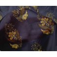 thumbnail image 4 of oneOone Silk Tabby Fabric Leaves & Floral Block Fabric Prints By Yard 42 Inch Wide, 4 of 6