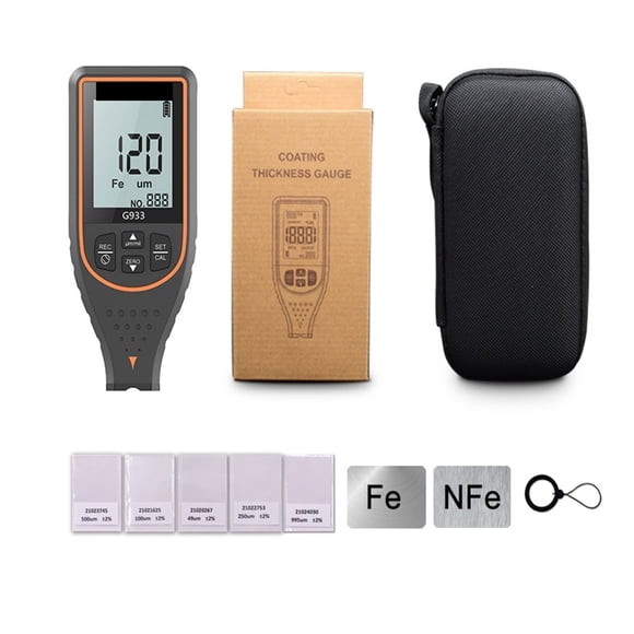Coating Thickness Gauge 0-1700/0.1 Micron FE NFE Paint Tool Car Paint Film Thickness Measuring Tester ,Fast and Reliable
