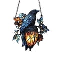 thumbnail image 2 of Jubipavy Gothic Hanging Ornament Catch The Sun Gothic Crow On Lantern Decoration Lantern 2D, 2 of 4