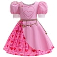 thumbnail image 1 of Kawell Costume de Bridget pour Filles Halloween Enfants Princesse Ascension Robe Cœur Rouge Rose avec Perruque Vêtements Tenue, 1 of 7