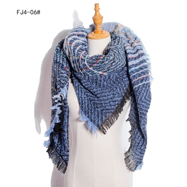 Jusqu'à 65 % de Rabais Mode Hiver Femmes Foulard Colorée Décontractée Foulard à Franges Châle Foulard à la Mode en Liquidation