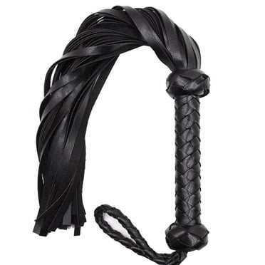Horse Riding Whip Accessories Outdoor Sport Artificial Leather Pony Lash Tool Handle Spanking Horses Ride Crop Training Fitting black