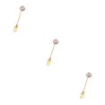 thumbnail image 3 of Transemion 1/2/3/5 Cartoon Adorable Restaurant Hotel Tableware Portable Washable Stainless Steel Stirring Mixing Dinnerware Cake Flatware Candy Fork Rainbow 3PCS, 3 of 6
