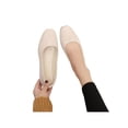 thumbnail image 3 of MAWCLOS Chaussures Décontractées pour Femmes Chaussures de Marche Confort à Enfiler Ballerines Mode Bout Carré Ballerine de Soirée Beige 7, 3 of 7