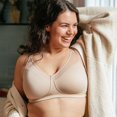thumbnail image 4 of Playtex Womens Smoothing Wirefree Minimizer Bra, 40DDD, Nude, 4 of 5