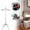 Grey, variant on Adjustable Garment Steamer Rack,Standing Steaming Hanger,Handheld Steamer Stand,Ironing Accessory Rack,Clothes Steam Support,Garment Ironing Stand,Steamer Pole Holder,Clothing Steam Rack