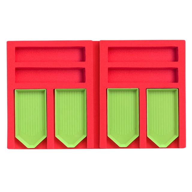 Diamond Painting Tray Sponge Point Drill Organizer Tray Point Foldable Diamond Painting Storage Tray, Red 1