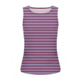 thumbnail image 3 of Plebaso Womens Slim Striped Tank Tops Sleeveless Crewneck Ruched Blouses Summer Casual Basic Tee Tops, 3 of 5