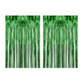 thumbnail image 1 of yuksok 2 Pcs Rideaux à Franges en Aluminium Décoration pour Célébration Fête Scène Performance Vert, 1 of 9