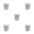 thumbnail image 1 of kurtrusly Modern Decorative Flower Pots Easy To Maintain Various Colors And Sizes white L pot+L tray 5Set, 1 of 6