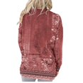 thumbnail image 3 of EQWLJWE Chandails en Molleton pour Femmes en Polaire, Col Rond, Haut Graphique à Fleurs, Manches Longues, Chandail-Over Mignon, Léger, Ample, Costumes d'Halloween en Liquidation, 3 of 5