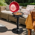 thumbnail image 3 of Costway 1600W Electric BBQ Grill with Warming Rack, Temperature Control & Grease Collector, 3 of 10