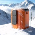 thumbnail image 1 of Outdoor Waist Mounted Fan with USB Type-C Charging, 3600mAh Rechargeable Battery, 100-Speed Stepless Control, ABS, Digital Display, Clip Fan, 1 of 9
