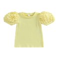 thumbnail image 1 of Fille Enfant en Bas Âge Couleur Unie Manches Courtes Plage Vacances Robe Vêtements, 1 of 9