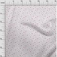 thumbnail image 2 of oneOone Polyester Lycra Fabric Blue & Peach Flower Floral Printed Craft Fabric BTY 56 Inch Wide, 2 of 4