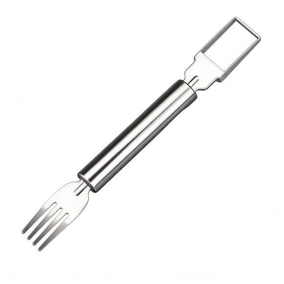 LEHOZIHEQ Watermelon Fork Slicer Cutter, Stainless Steel 2-in-1 Watermelon Cutter for Family Parties Camping, Summer Watermelon Cutting Artifact