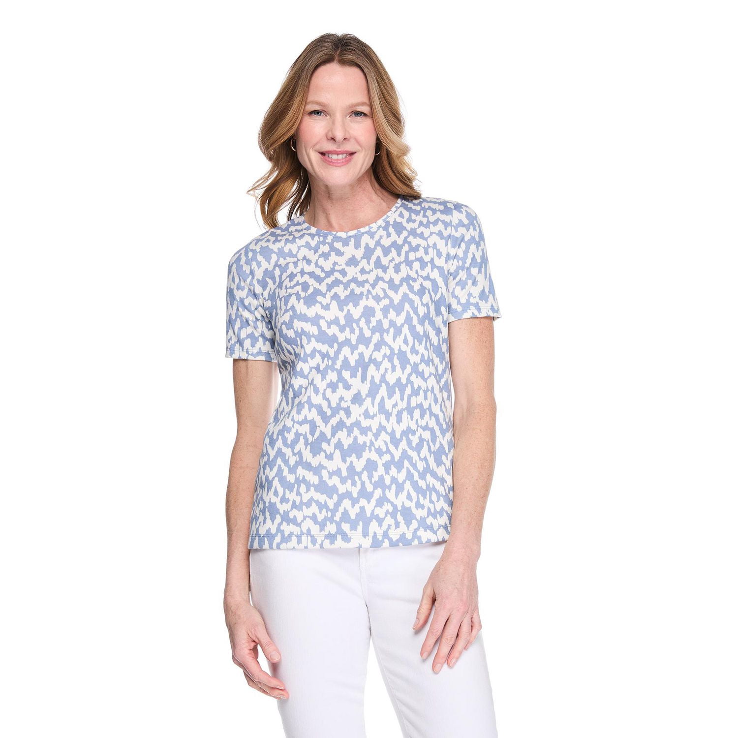 T-shirt imprimé à encolure ras du cou Iyla pour femmes