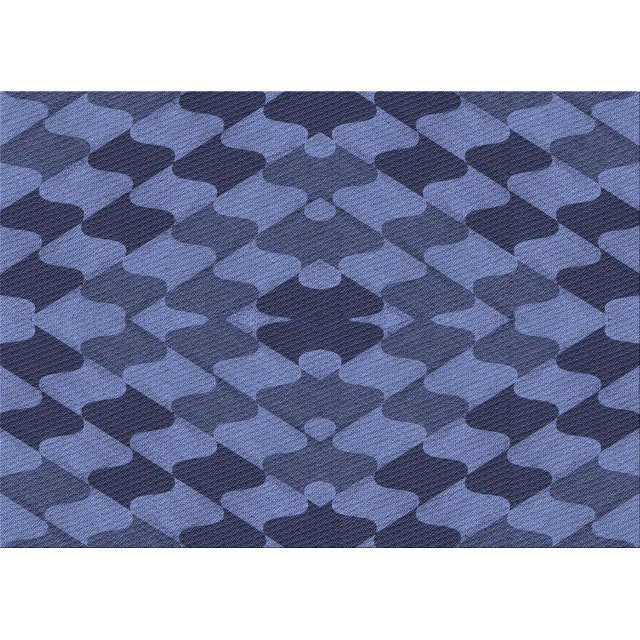Ahgly Company Machine Washable Indoor Rectangle Transitional Blue Area Rugs, 5' x 7'
