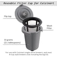 thumbnail image 2 of Tasse-filtre Réutilisable pour Cuisinart, Gris (Lot de 2), 2 of 5
