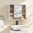 thumbnail image 2 of HOMCOM Wall Mounted Bathroom Storage Cabinet with Mirrored Door, Shelf, 2 of 10