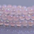 thumbnail image 2 of Bracelet Extensible en Perles Rondes de 6 mm en Quartz Rose Aqua Aura, Pierre Précieuse 6,5 Pouces, 2 of 2