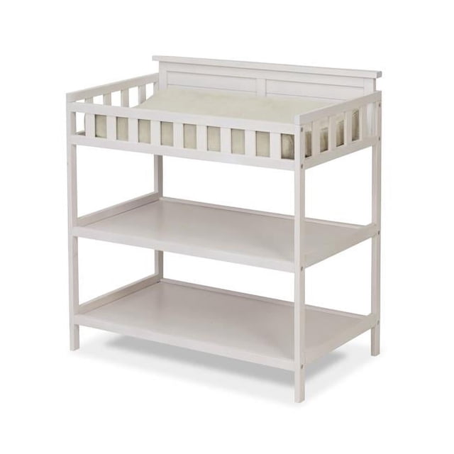 Sorelle Furniture 60-WW Farmhouse Table de Toilette, Blanc Vieilli