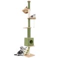thumbnail image 1 of Gymax Floor to Ceiling Cat Tree w/ 86''-99.5'' Adjustable Height Space Capsule Condo, 1 of 10