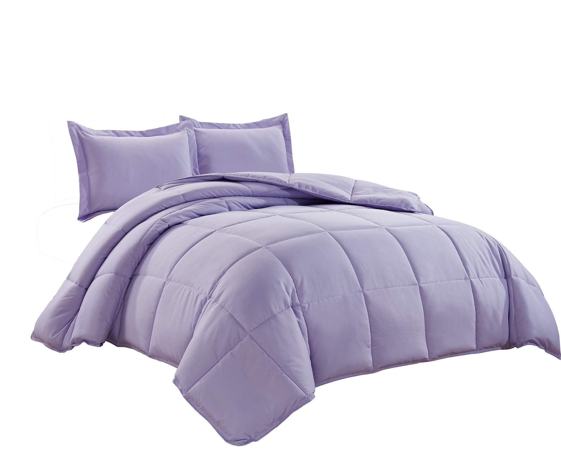 Chezmoi Collection 2-Piece Down Alternative Comforter Set (Twin, Lavender)