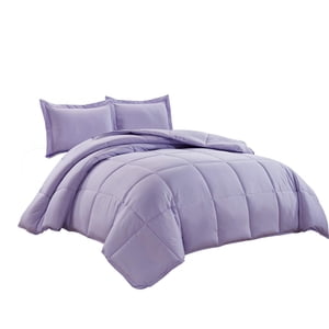 Chezmoi Collection 2-Piece Down Alternative Comforter Set (Twin, Lavender)