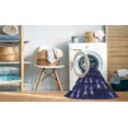thumbnail image 2 of Ahgly Tapis Rectangulaire Lavable en Machine, Bleu Nuit, 6 Pieds x 9 Pieds, 2 of 7