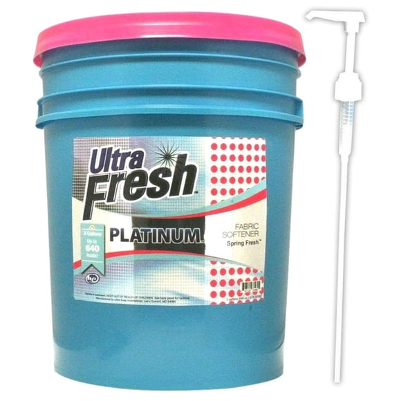 Ultra Fresh Platinum 5 Gallon Spring Fresh Fabric Softener, Up to 640 Loads