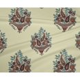 thumbnail image 4 of oneOone Polyester Lycra Fabric Leaves|Floral & Paisley Block Print Fabric By Yard 56 Inch Wide, 4 of 4