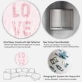 thumbnail image 5 of Designart - Pink Pastel Love - Shabby Chic Metal Circle Wall Art, 5 of 5