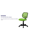 thumbnail image 2 of Mid-Back Green Mesh Swivel Task Chair, 2 of 9