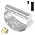 thumbnail image 3 of Tzgsonp Garlic Press Rocker Stainless Steel Hand-Held Kitchen Chopper Garlic Cutter Garlic Smasher, 3 of 3