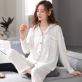 thumbnail image 1 of REDHOTYPE Womens Pajamas Set Long Sleeves Sleepwear Lounge Nightgown, 1 of 2