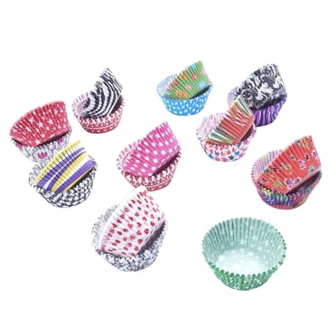 MasteelfCA 400pcs Flower Muffin Liner Cupcake Liner Baking Cups Truffle Cups