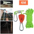 thumbnail image 2 of jinwen Pulley Ratchet Rope Hanger Fixed Buckle for Heavy 4mm 4m Light Green, 2 of 9