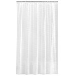 Oasis Waterproof PEVA Shower Curtain, 70" x 72", White